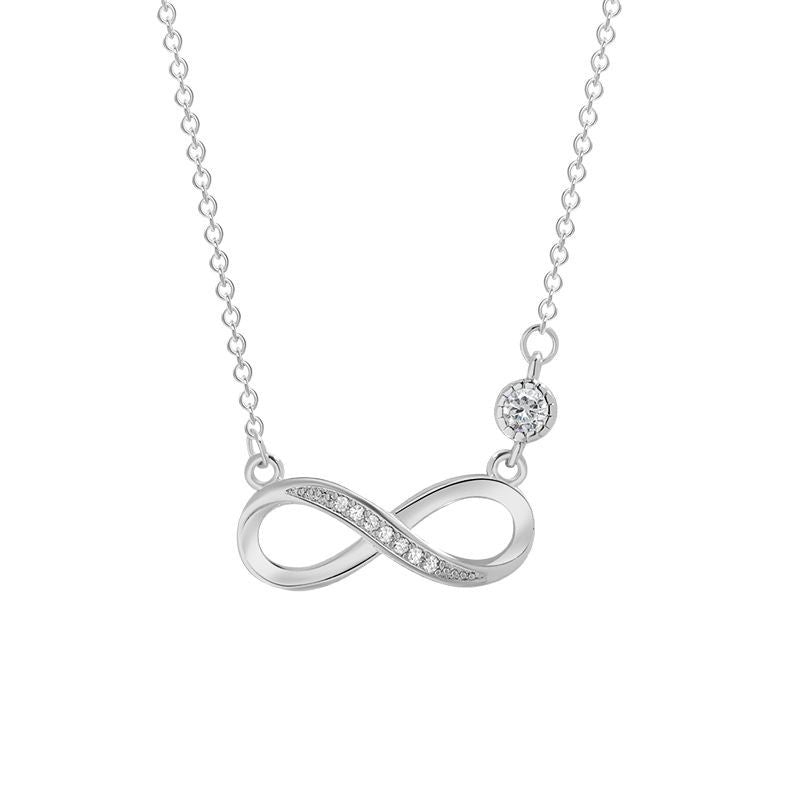 Colar Infinito com Zircônia - Pétala