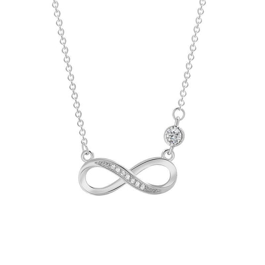 Colar Infinito com Zircônia - Pétala